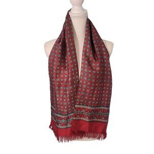 Vintage SHEMOY Premium Silk Multicolor Scarf Pattern‎ Floral 54 X 10